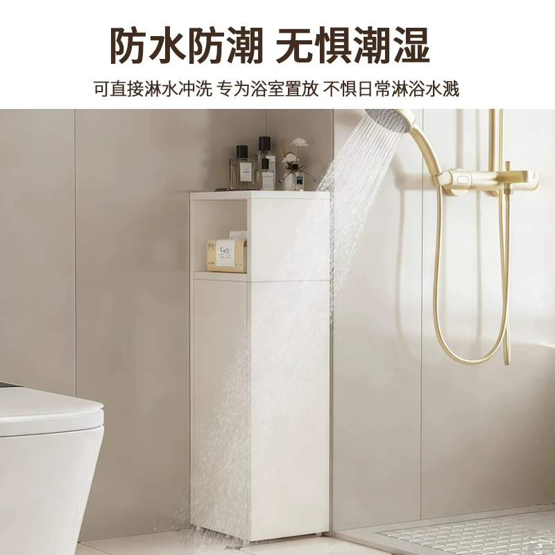 浴室边柜化妆室铝合金收纳柜半墙收纳柜隔断干事分离高柜边柜立柜