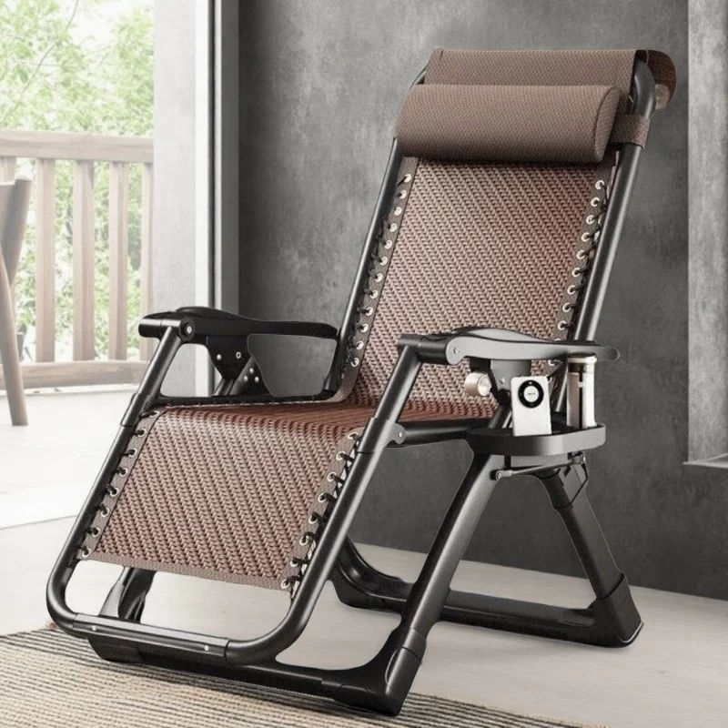 Lounge chair 2025 new model for both sitting and sleeping, foldable nap, lazy person lounge chair, balcony, home leisure, foldable chair, sleeping chair