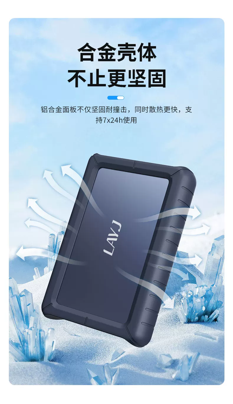 Anti drop LAYJ portable hard drive 18t desktop 20t large capacity typec high-speed 22t computer external storage