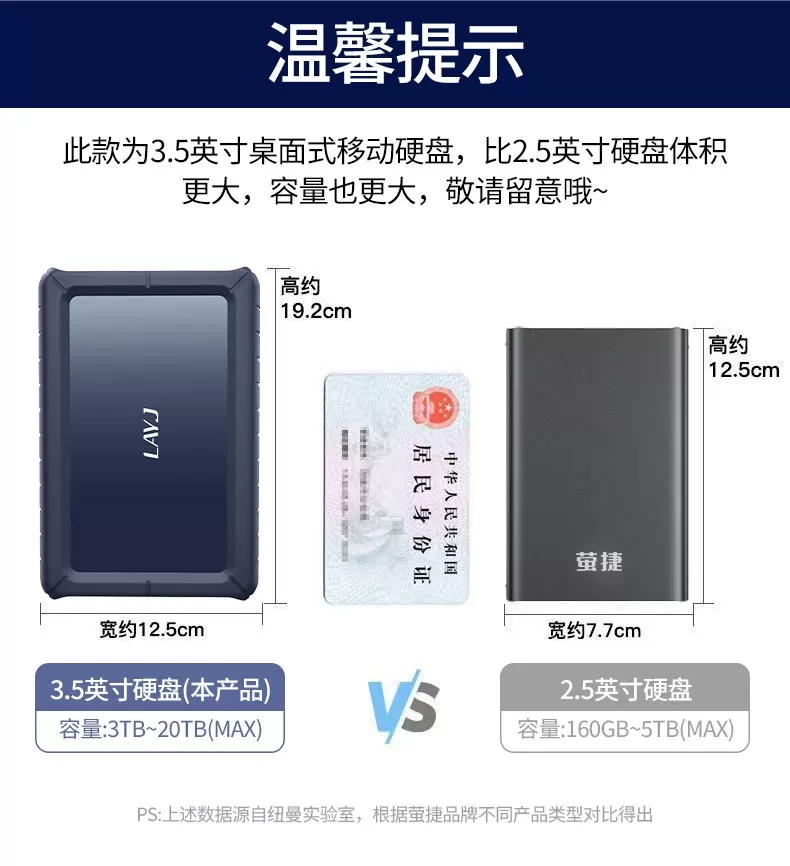 Anti drop LAYJ portable hard drive 18t desktop 20t large capacity typec high-speed 22t computer external storage