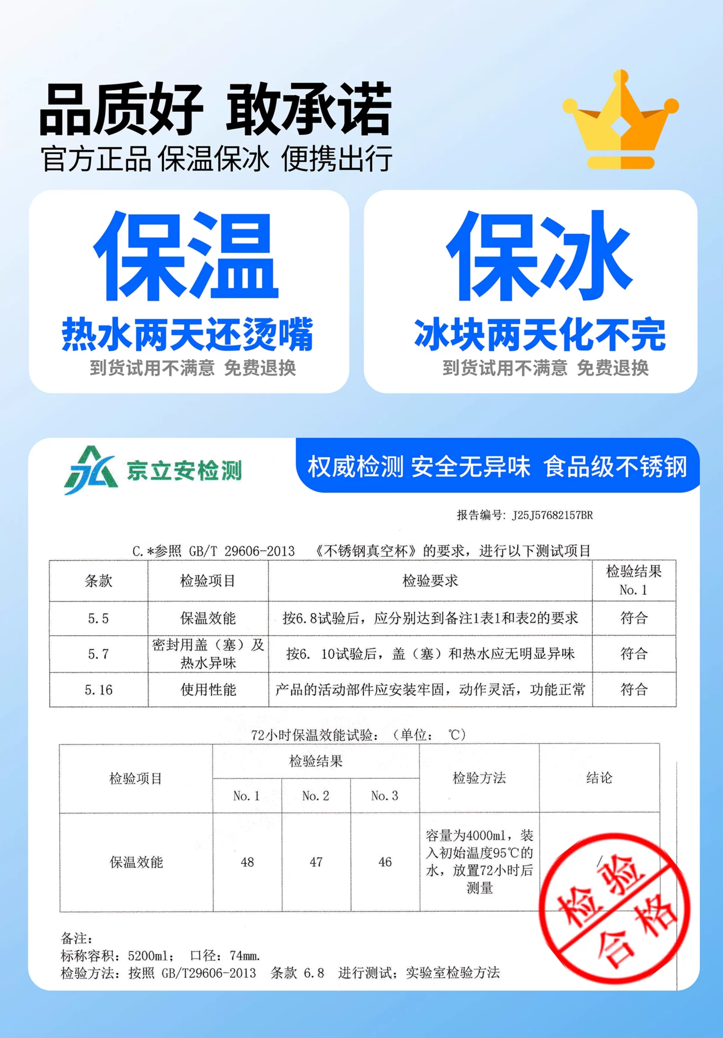 Insulated kettle with large capacity and cold insulation, large outdoor car water cup, long-lasting warm bottle for outdoor travel, new type of cold water kettle