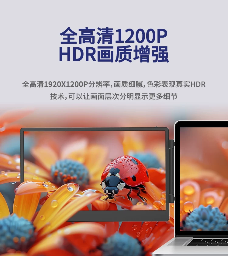 LAPTOMO notebook expansion screen dual screen convenient display triple screen folding expansion computer with multiple secondary screens