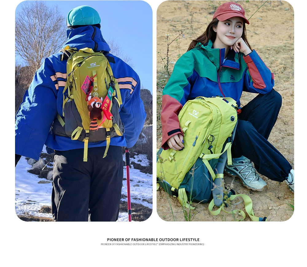 Farmer and Donkey Outdoor Mountaineering Bag Women's Travel Hiking Lightweight 30 liter Backpack System Backpack Men's Edition