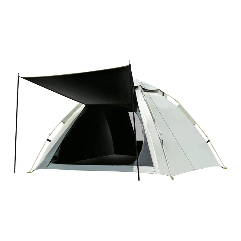 Oufuti tent, outdoor overnight, black glue, sunscreen, rainstorm proof, thickened camping equipment, full set of automatic quick opening tent
