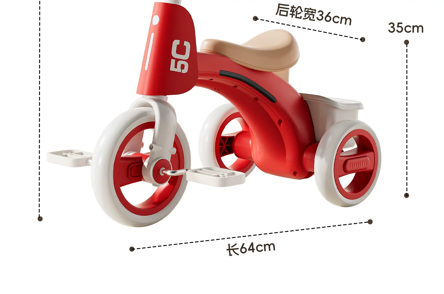 Children's tricycles, bicycles, two-year-old baby pedals, bicycles, children aged 3 to 6, lightweight commuting strollers for outdoor activities