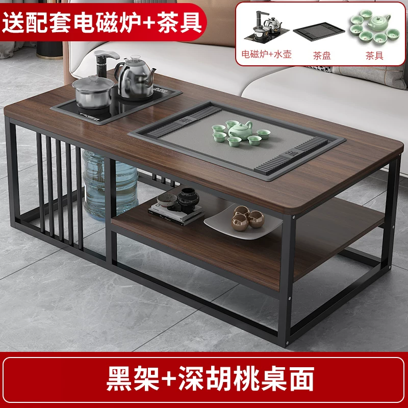 Tea table, living room, simple modern home, office, Kung Fu tea table, tea set, complete set of simple tea making, integrated table