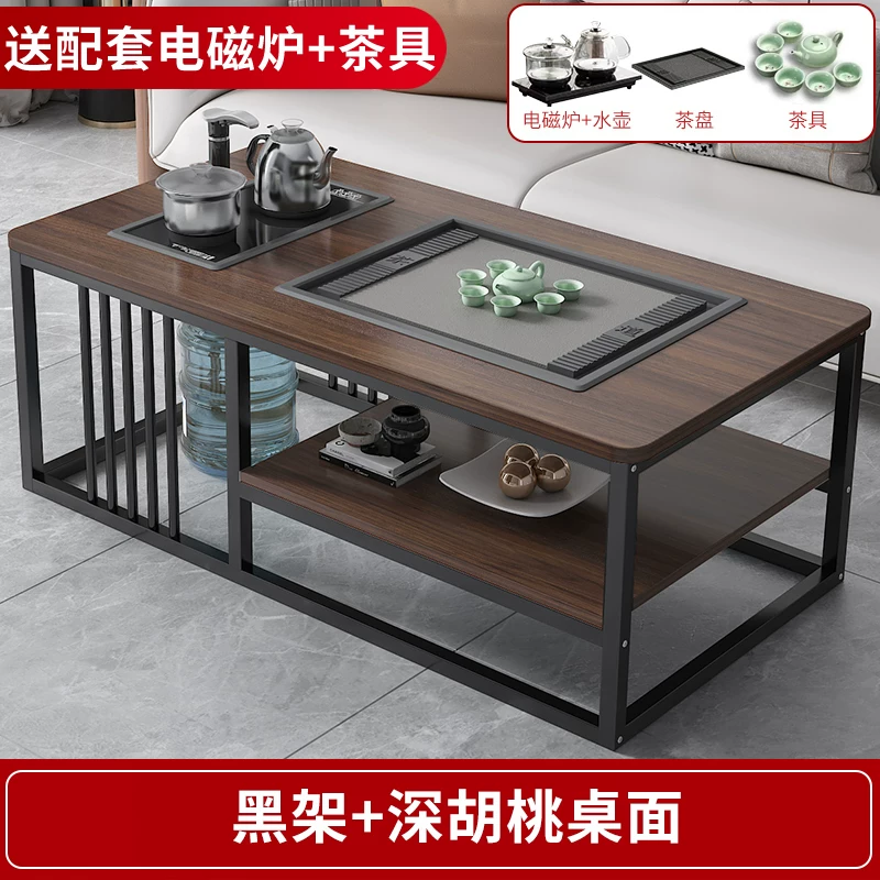 Tea table, living room, simple modern home, office, Kung Fu tea table, tea set, complete set of simple tea making, integrated table