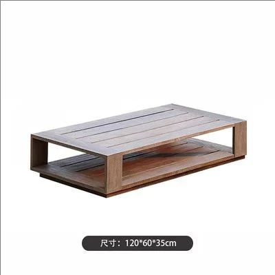 Nordic Outdoor Courtyard Garden Villa Outdoor Teak Sofa Leisure Sofa Aluminum Alloy Outdoor Waterproof Sunscreen