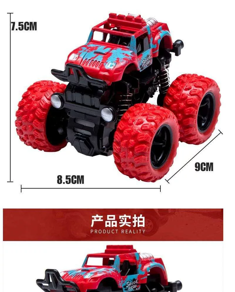 Inertial off-road vehicle toy super drop resistant climbing car model, nostalgic four-wheel drive toy car, like a real drop resistant car
