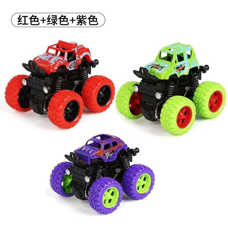 Inertial off-road vehicle toy super drop resistant climbing car model, nostalgic four-wheel drive toy car, like a real drop resistant car