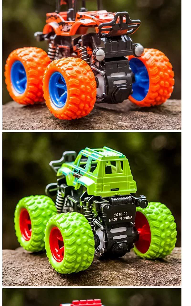 Inertial off-road vehicle toy super drop resistant climbing car model, nostalgic four-wheel drive toy car, like a real drop resistant car