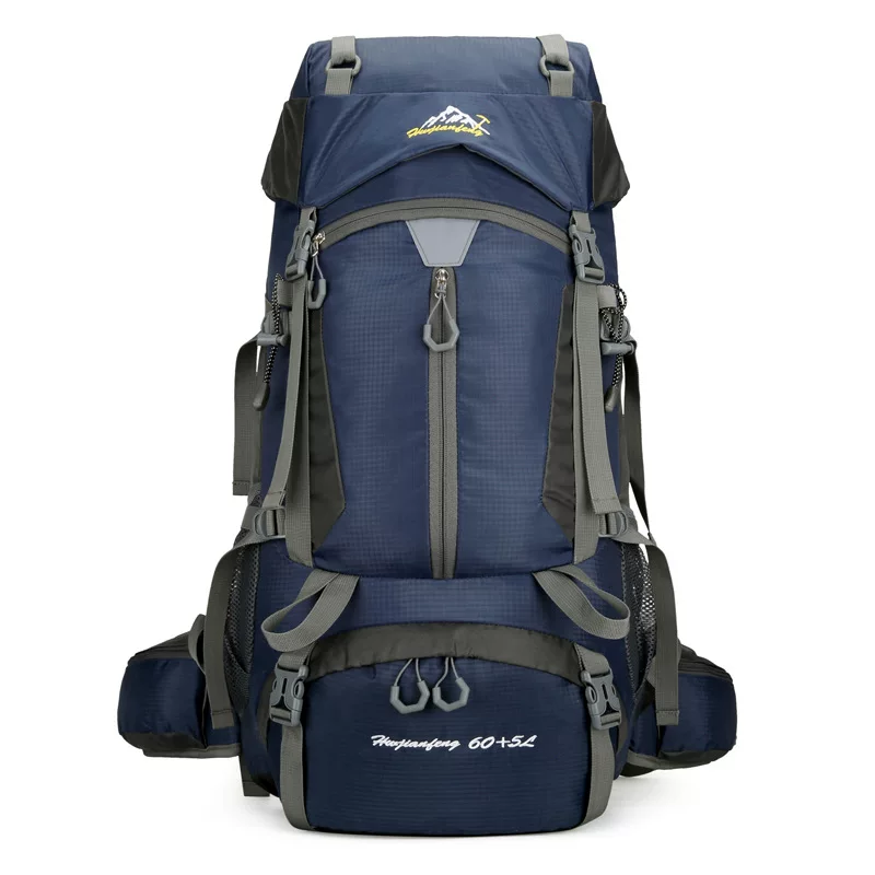 60+5L Professional Outdoor Mountaineering Large Capacity Lightweight Travel Hiking Backpack Waterproof Camping Backpack