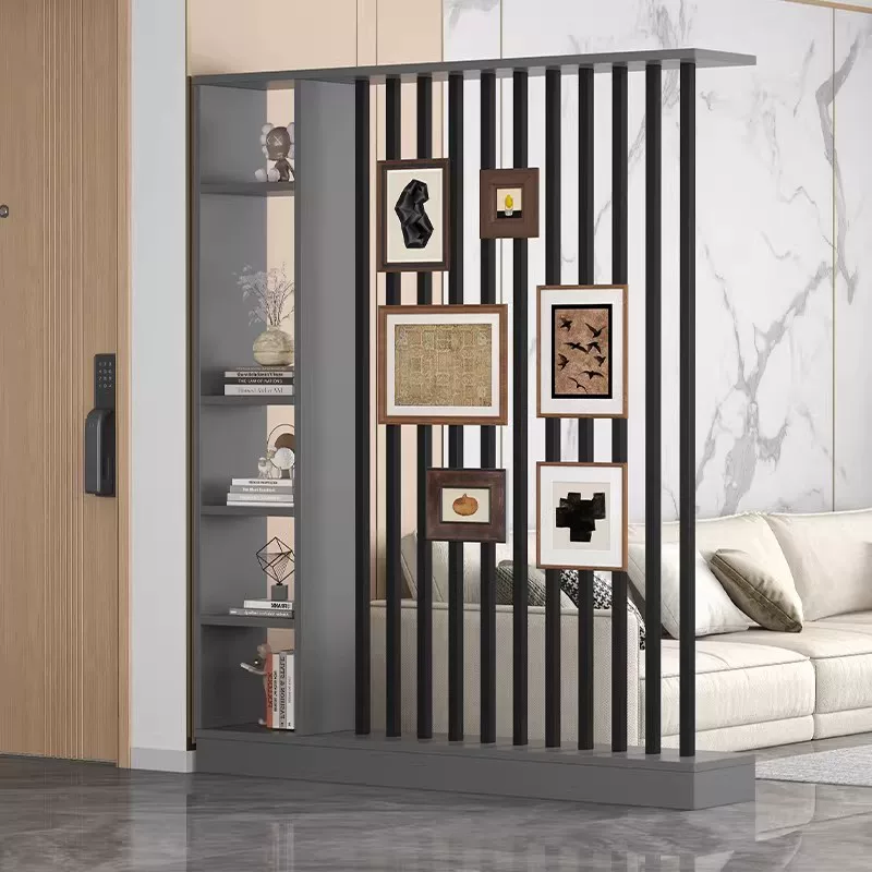 Floor to ceiling screen partition, foyer cabinet, living room, new home style, creative Chinese style, front door decoration, screen cabinet