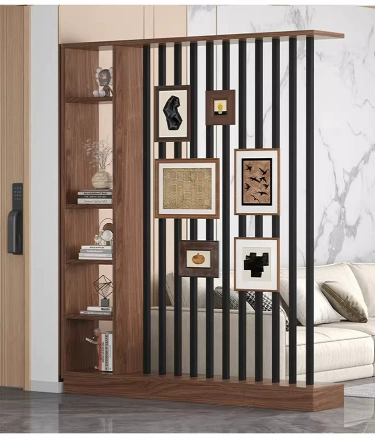 Floor to ceiling screen partition, foyer cabinet, living room, new home style, creative Chinese style, front door decoration, screen cabinet