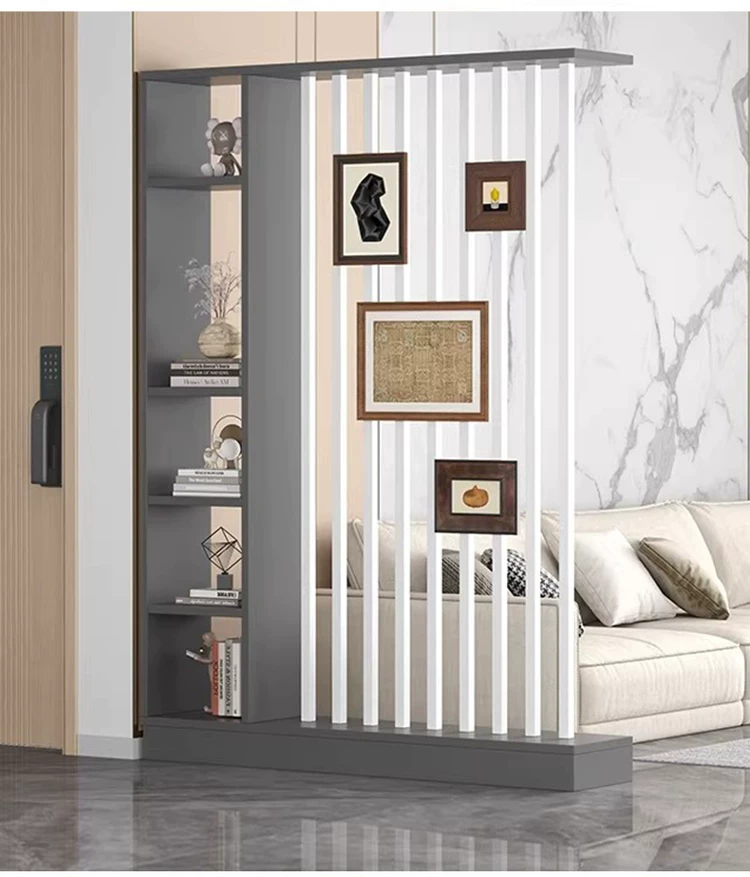 Floor to ceiling screen partition, foyer cabinet, living room, new home style, creative Chinese style, front door decoration, screen cabinet