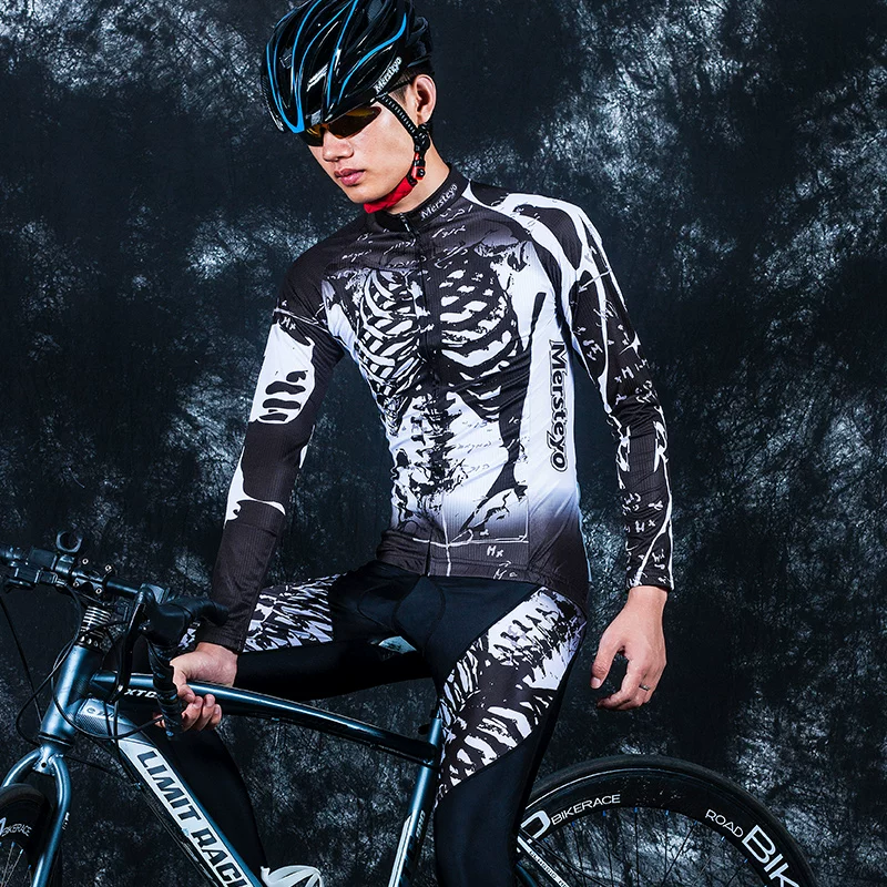 Cycling Clothes Summer Spring and Autumn Long Sleeve Men's Set Mountaineering Bike Clothing Bicycle Clothes Road Bike Equipment Complete Set