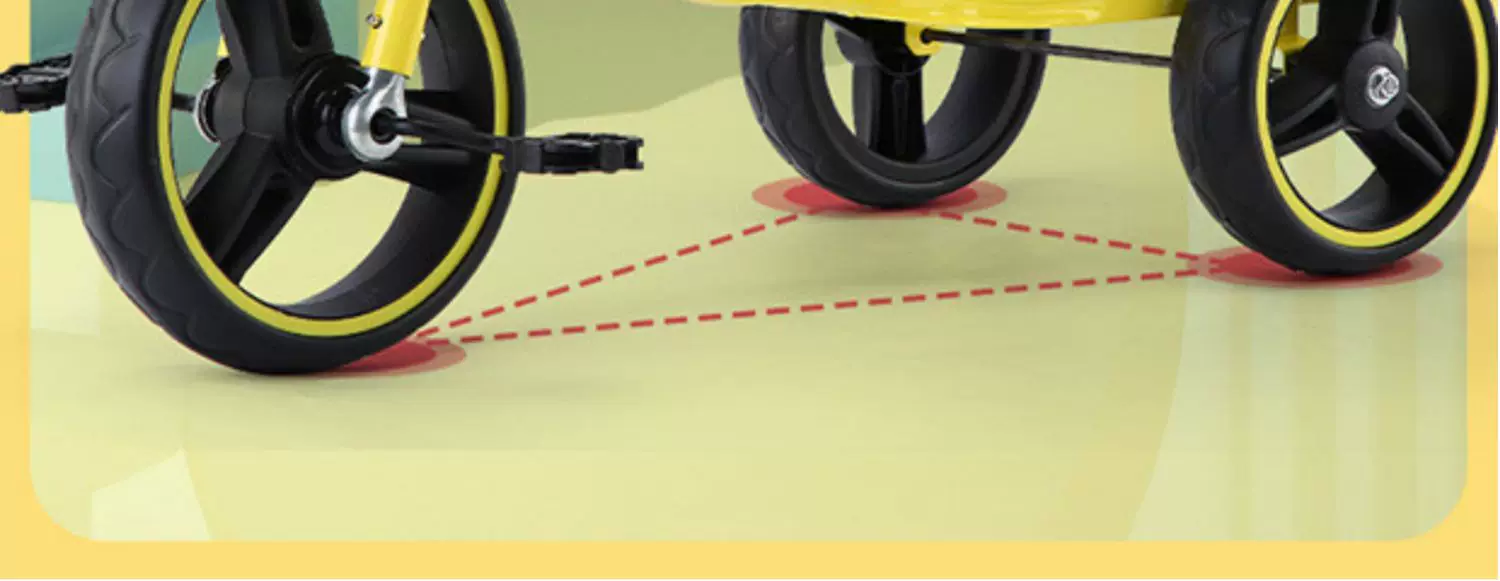 Children's tricycles, 2-3-4-5-6 years old, baby with enlarged rear bucket music, pedal bicycles