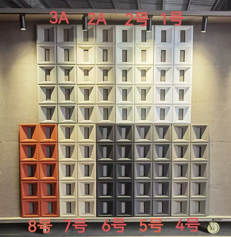 Lightweight hollow brick, PU cement component brick, nine grid art decoration wall, internet famous partition background, hollow porous brick
