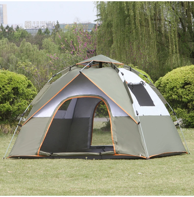 Tent Outdoor Camping Thickened Rainproof 3-4 People Fully Automatic Outdoor Sunscreen 2-person Camping Picnic Ultra Lightweight Equipment