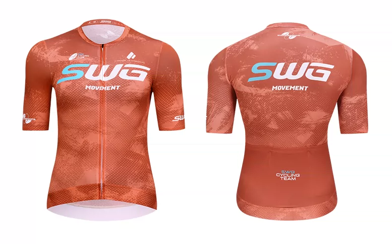 SWG Mingsheng exclusive summer short sleeved cycling suit for men, breathable and quick drying road cycling professional cycling suit
