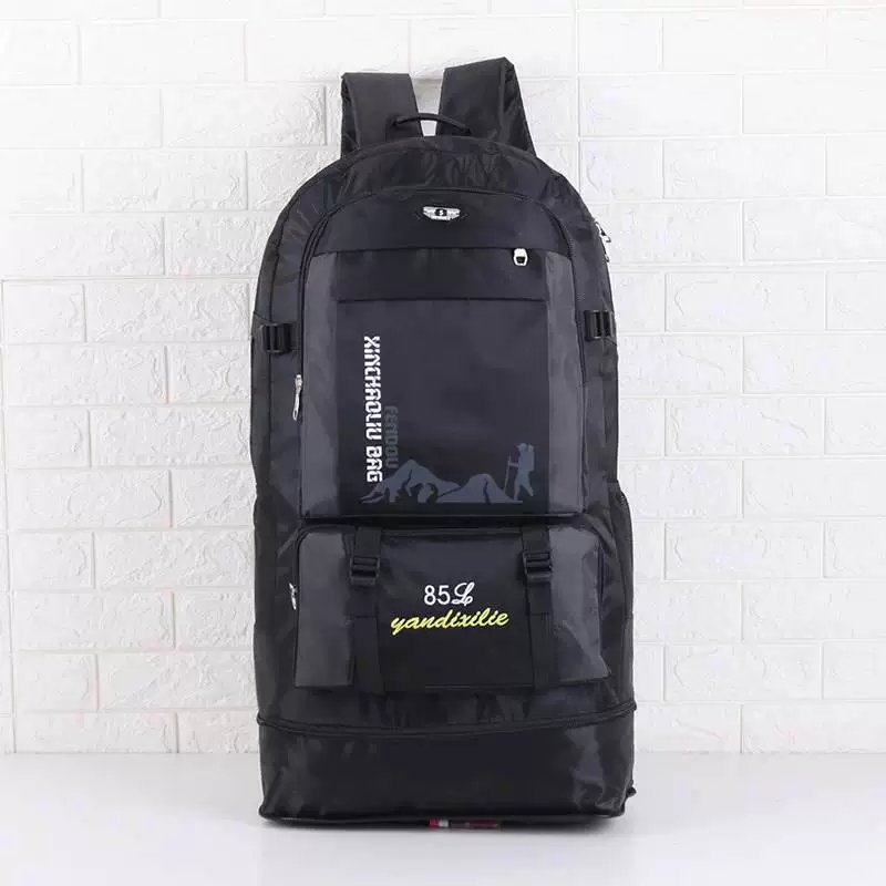 100 liter outdoor hiking bag for men, large capacity farmer's work backpack, sturdy and durable luggage bag, waterproof backpack
