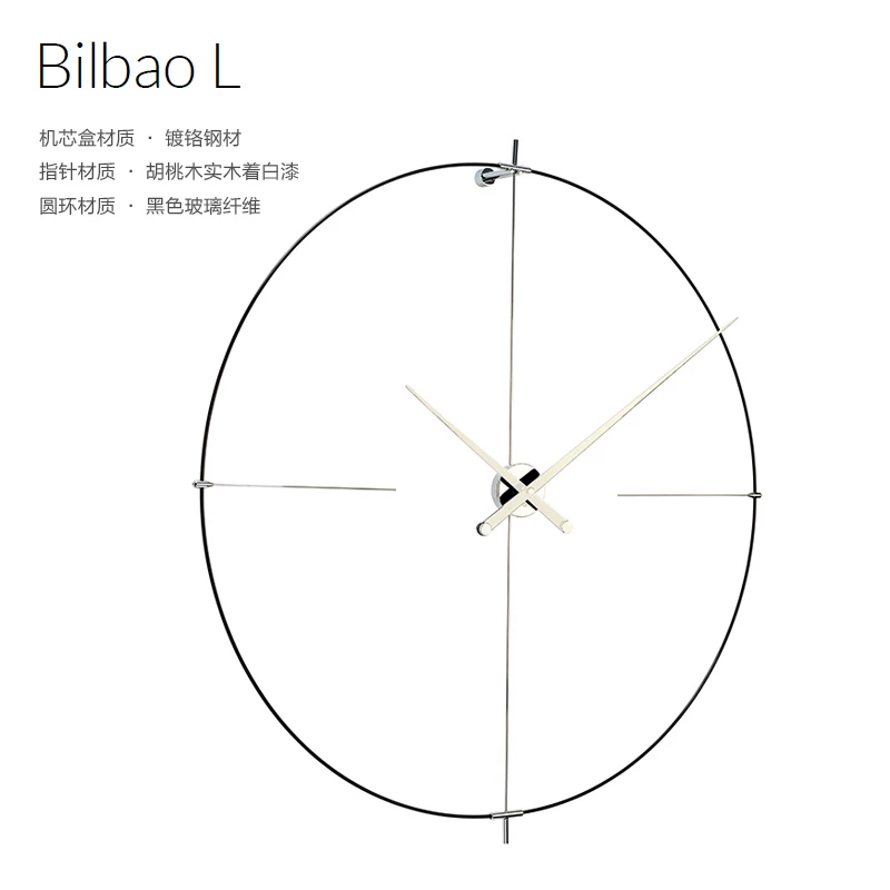 Nomon Bilbao Hanging Bell Wall Clock Clock Dofa Фоно -стены часы украшения и простая домашняя таблица 2023