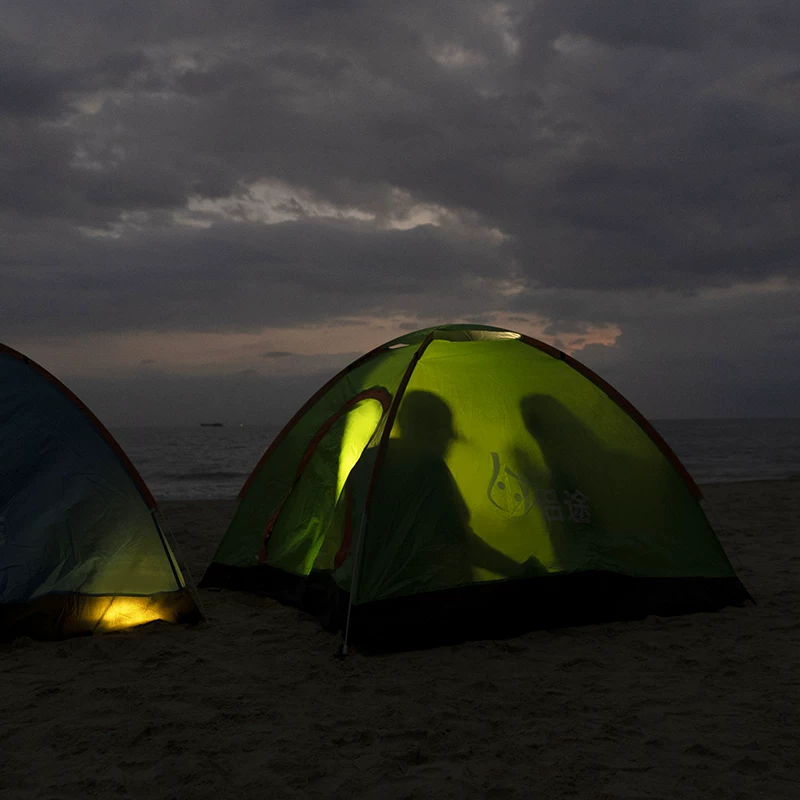 Outdoor tent for 3-4 people, fully automatic camping tent, 2 single person outdoor tent, thick and rainproof, super lightweight and easy to open