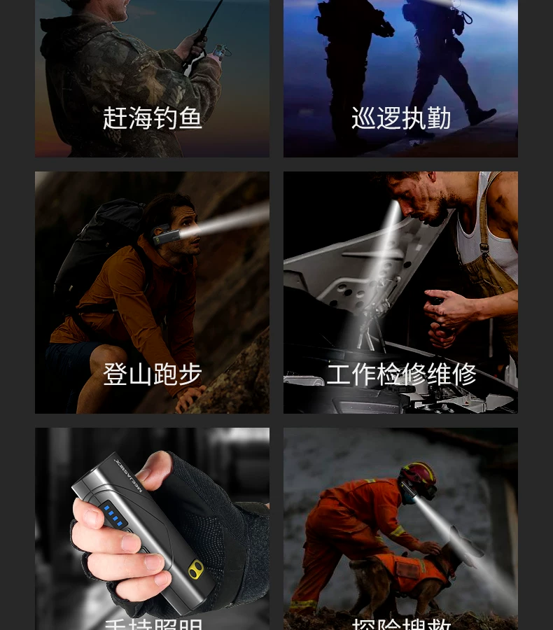 Mingjiu 2025 New Headlights with Strong Light Charging and Ultra Bright Night Fishing Special Outdoor Mountaineering Ear Head Mounted Lighting