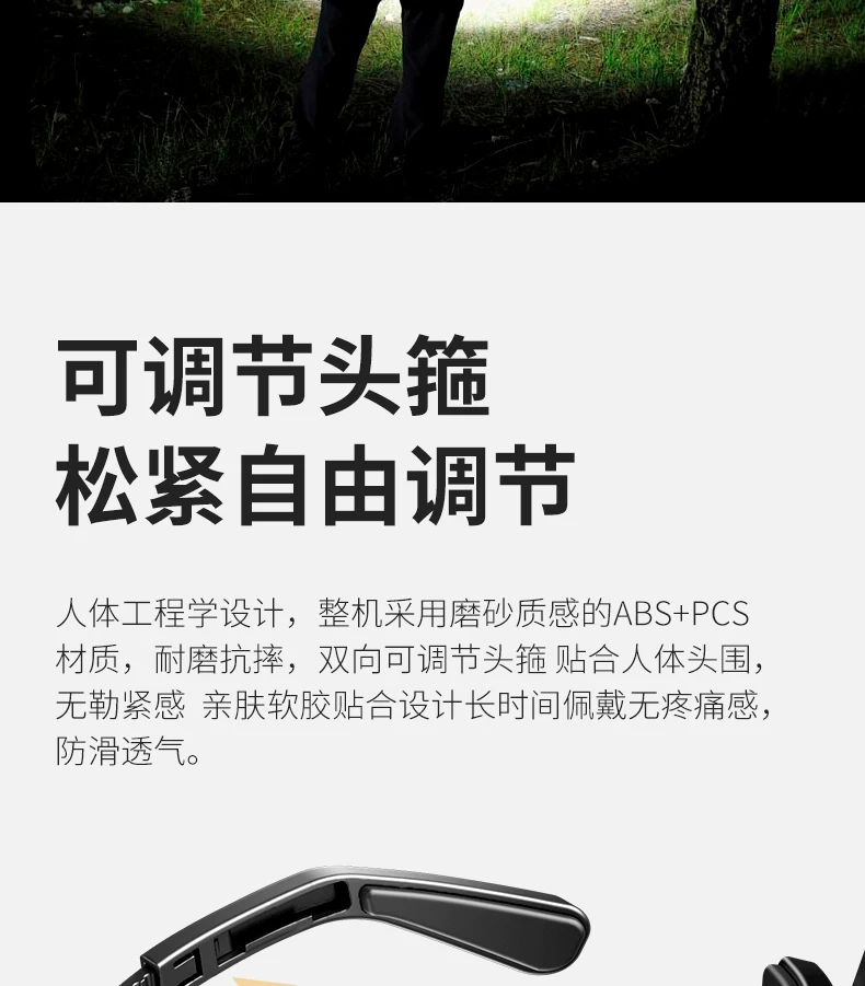 Mingjiu 2025 New Headlights with Strong Light Charging and Ultra Bright Night Fishing Special Outdoor Mountaineering Ear Head Mounted Lighting