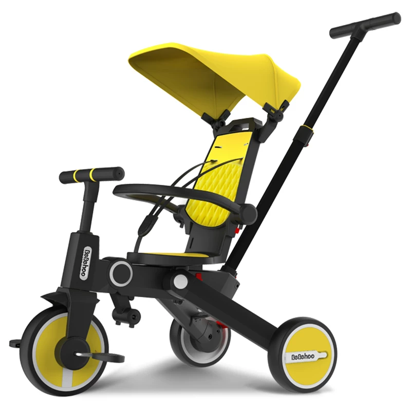 Bebeihoo baby tricycle children's bicycle 1-6 years old walking tool lightweight folding two-way baby stroller