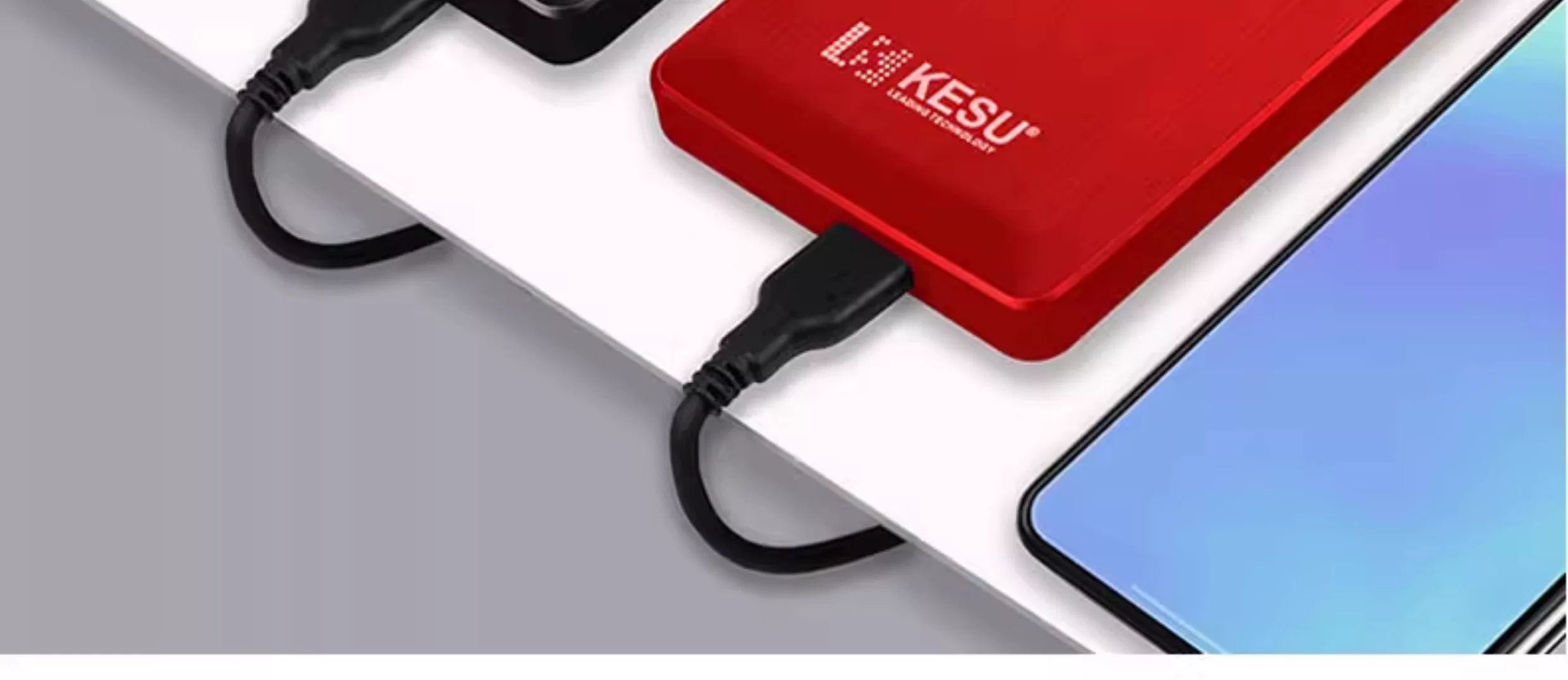 Keshuo 1t portable hard drive USB3.0 mobile phone computer high-speed transmission 500G mechanical hard drive external encryption