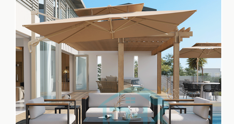 Outdoor Sofa, Courtyard Garden, Outdoor Aluminum Alloy Outdoor Tea Table Combination, Balcony, Leisure, Waterproof, Sunscreen, Rattan Weaving