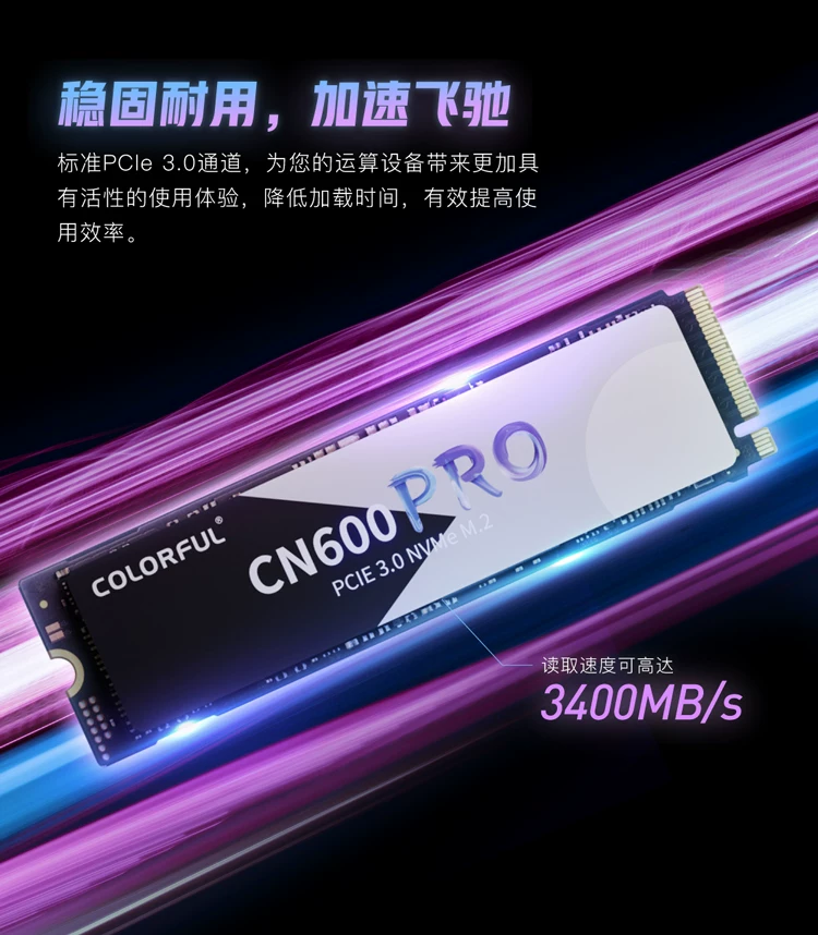 Красочный твердотельный накопитель m2 CN600 2T 1T 512G 256G PRO, высокоскоростной жесткий диск для ноутбука, настольного компьютера