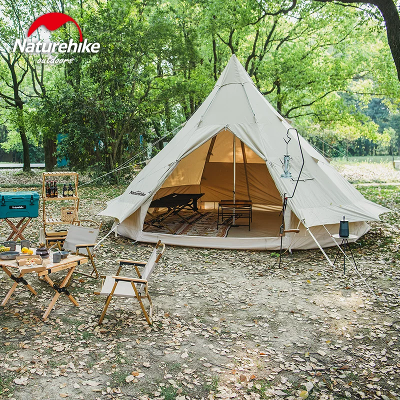 Naturehike Дорожная пирамида, палатка для кемпинга, увеличенная толщина