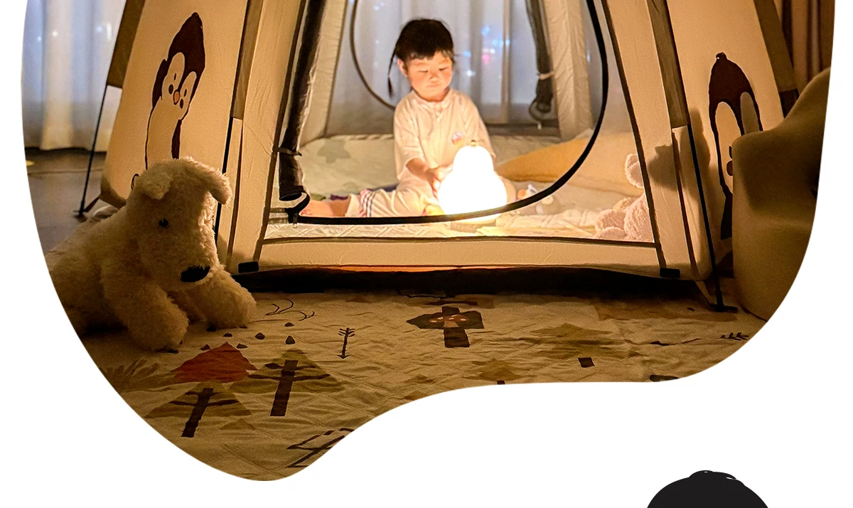 Camel Hug Goose Tent Portable Folding Indoor Secret Base Overnight 2025 New Children's Camping Equipment