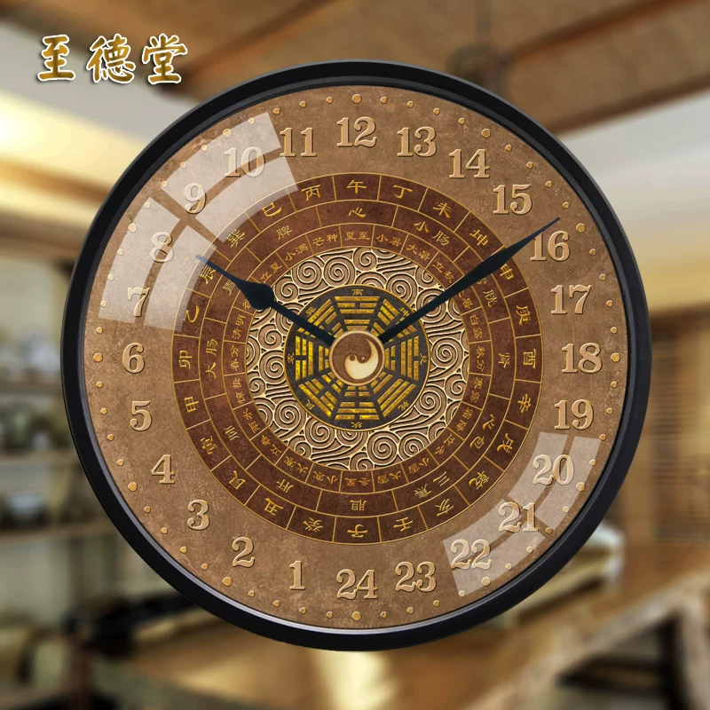 Ziwu Watch Clock Двенадцать часов 24 часа 24 часа китайской медицины Meridian Health Wanging Clock