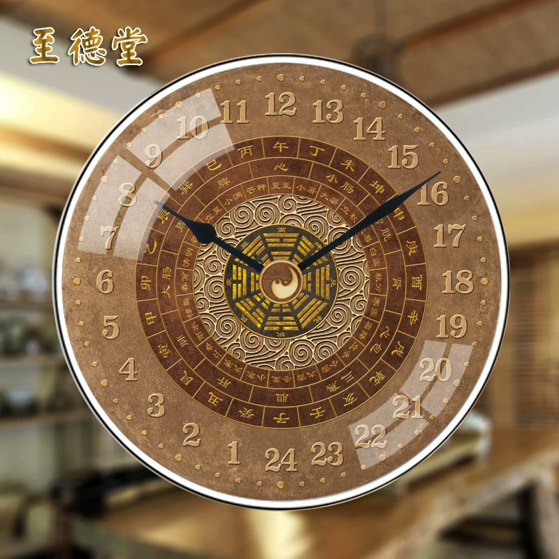 Ziwu Watch Clock Двенадцать часов 24 часа 24 часа китайской медицины Meridian Health Wanging Clock