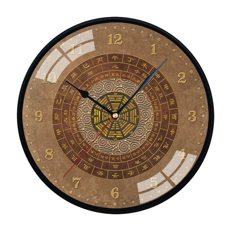 Ziwu Watch Clock Двенадцать часов 24 часа 24 часа китайской медицины Meridian Health Wanging Clock