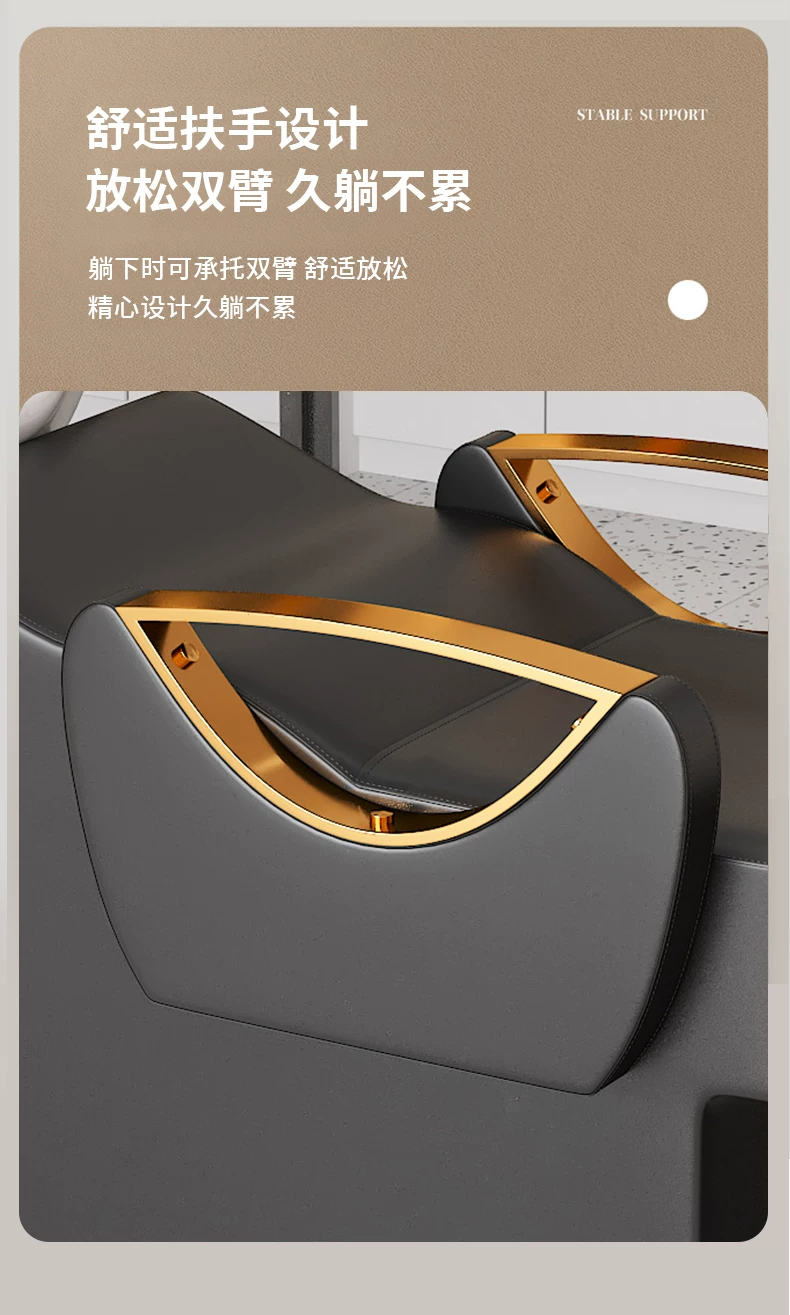 Free shipping hair salon special flushing bed manufacturer direct sales hair salon shampoo bed new semi lying shampoo bed