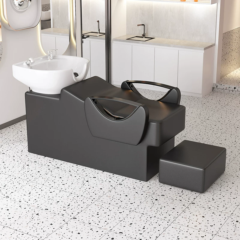 Free shipping hair salon special flushing bed manufacturer direct sales hair salon shampoo bed new semi lying shampoo bed