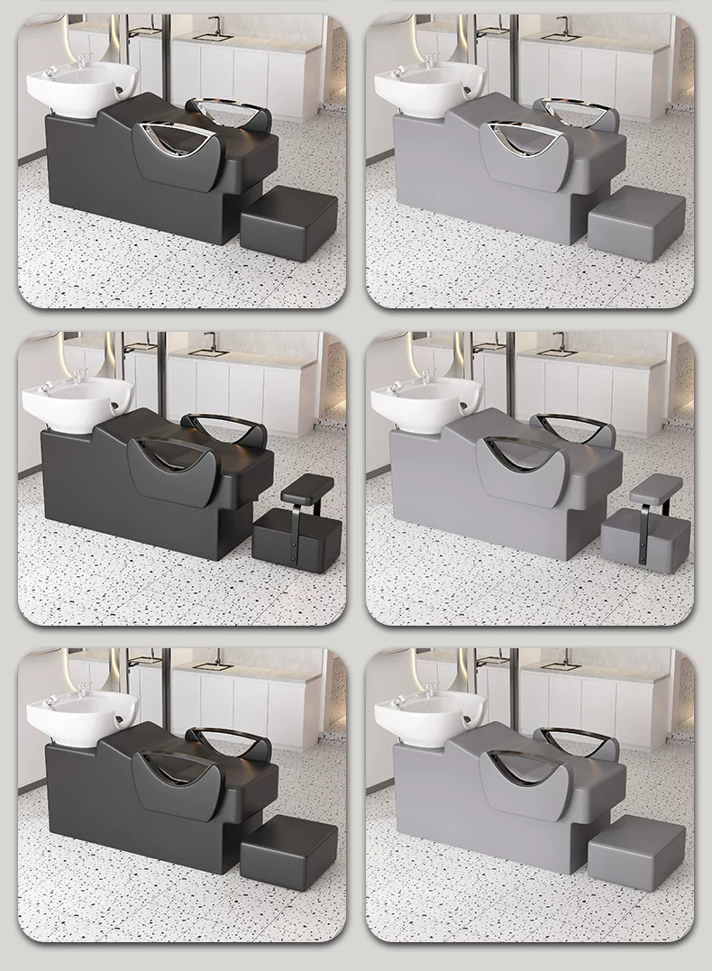 Free shipping hair salon special flushing bed manufacturer direct sales hair salon shampoo bed new semi lying shampoo bed