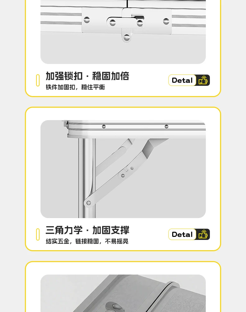 Outdoor folding table, portable camping table, picnic table, barbecue table, simple adjustable stall table, rectangular table