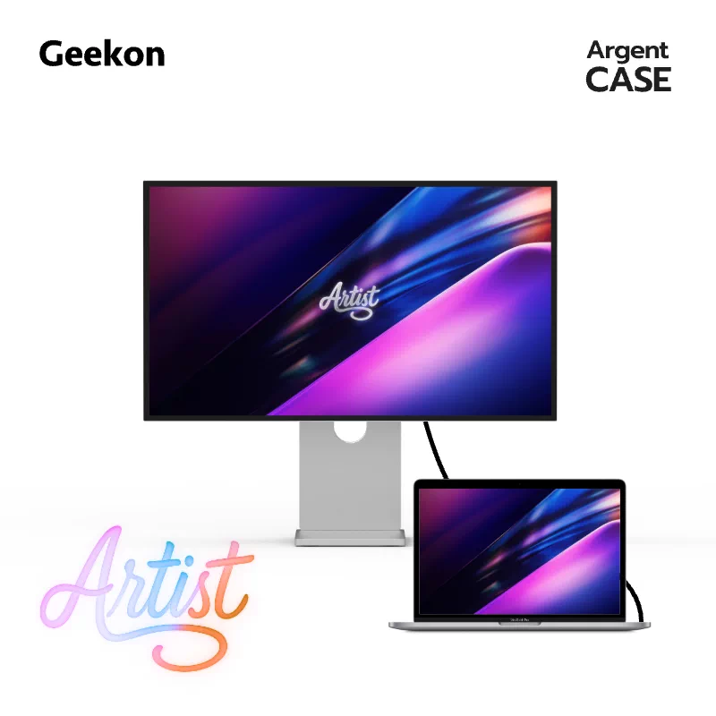 Silver Artist27 Cyber27 Четырехсторонняя узкая рамка, 4K, высокая кисть, профессиональный монитор, дизайнер, фотограф