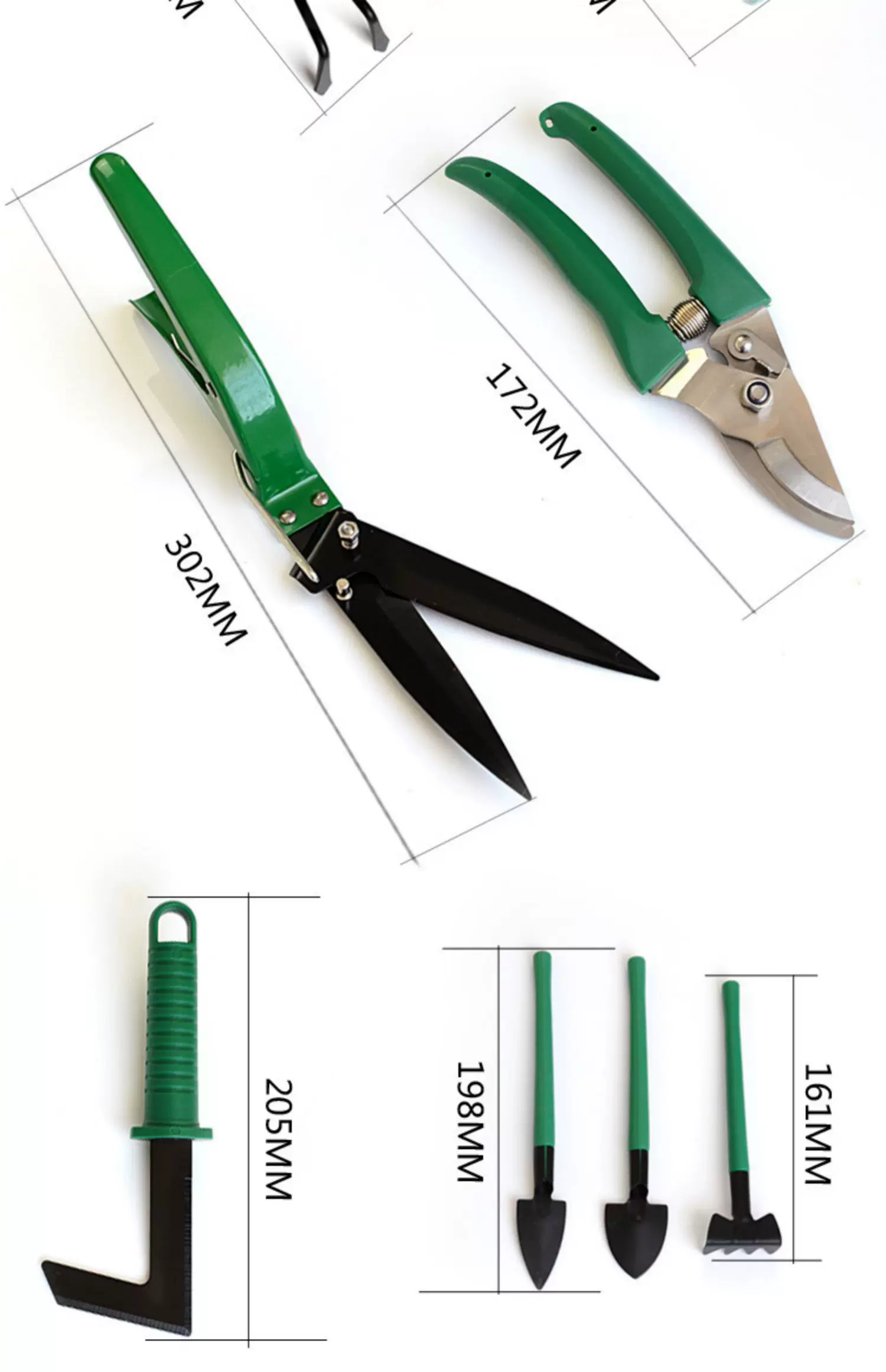 Home gardening flower planting tool set stainless steel flower shovel, rake shovel, flower and vegetable cultivation tool, potted plant, soil loosening small shovel