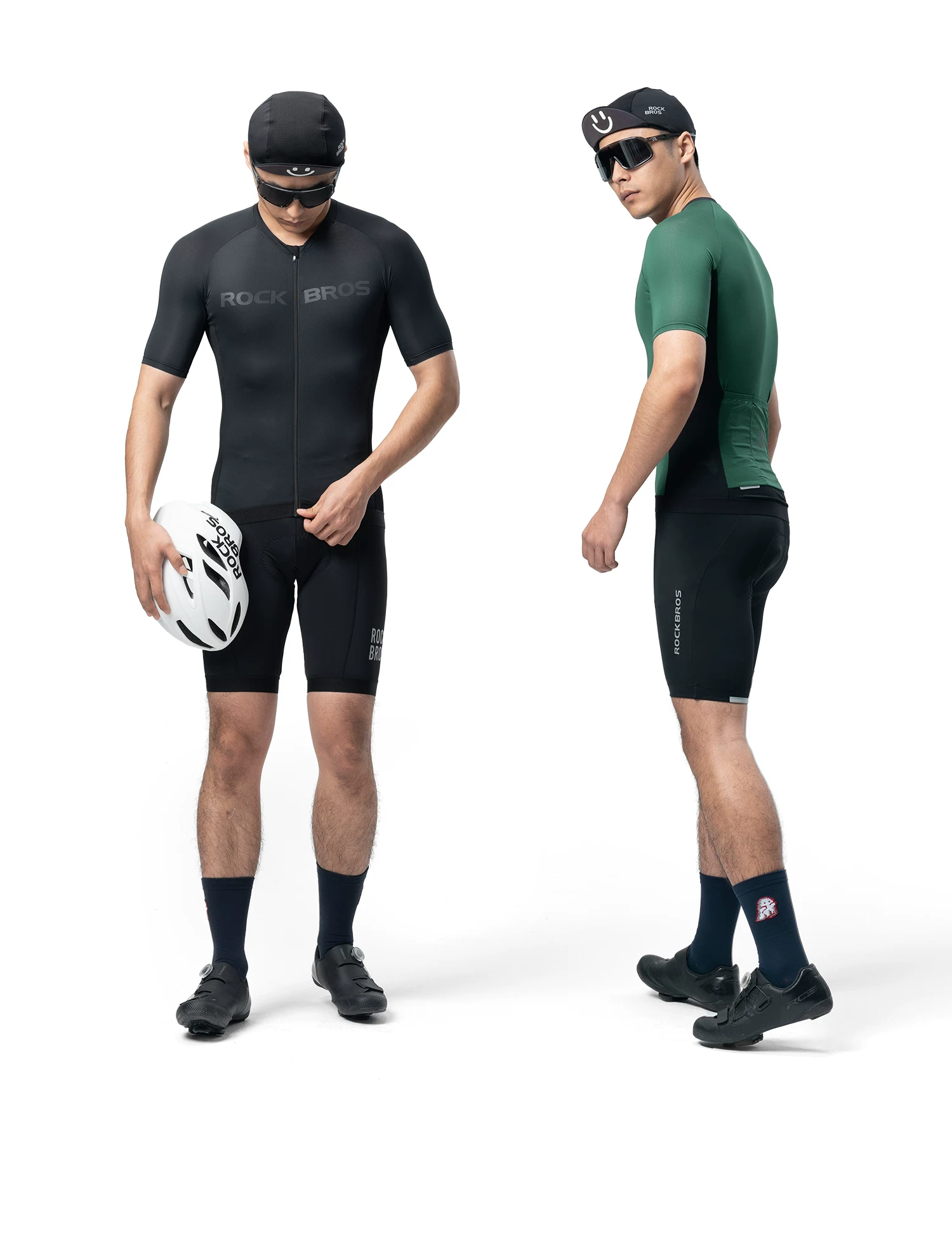 Rock Brothers Summer Short sleeved Shorts Men's and Women's Highway Mountain Bike Clothes ROCKBROS YKK Zipper Professional Cycling Equipment