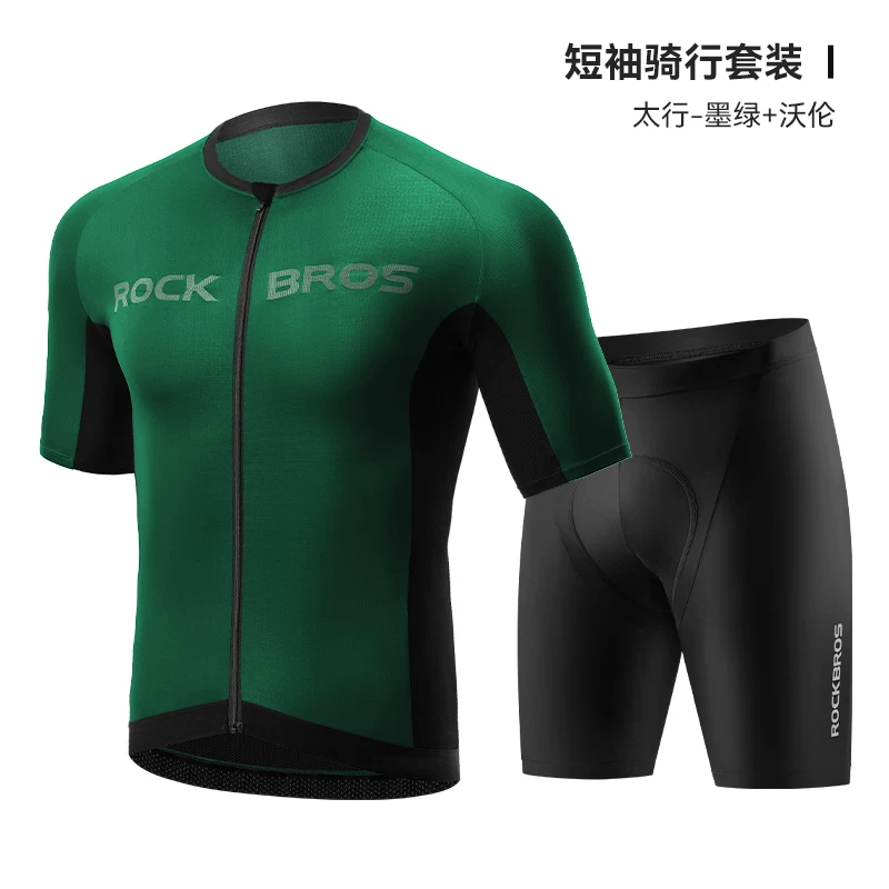 Rock Brothers Summer Short sleeved Shorts Men's and Women's Highway Mountain Bike Clothes ROCKBROS YKK Zipper Professional Cycling Equipment