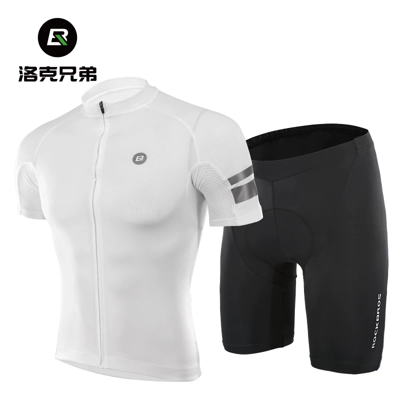 Rock Brothers Summer Short sleeved Shorts Men's and Women's Highway Mountain Bike Clothes ROCKBROS YKK Zipper Professional Cycling Equipment
