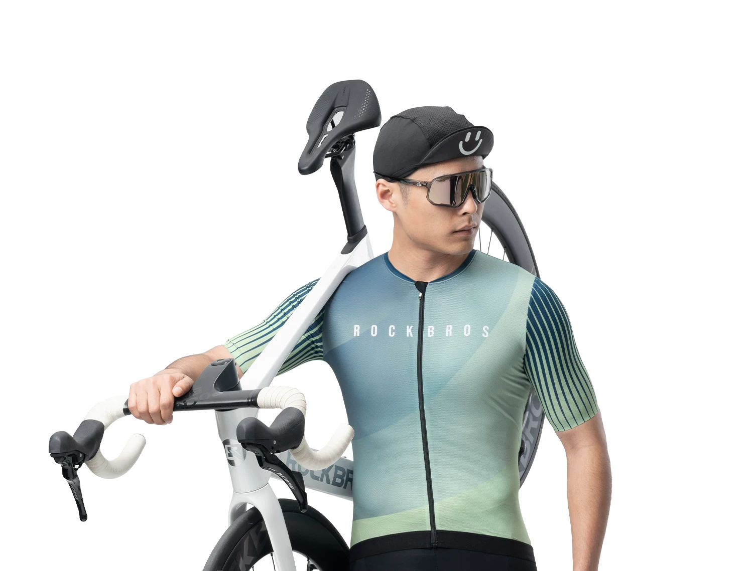 Rock Brothers Summer Short sleeved Shorts Men's and Women's Highway Mountain Bike Clothes ROCKBROS YKK Zipper Professional Cycling Equipment