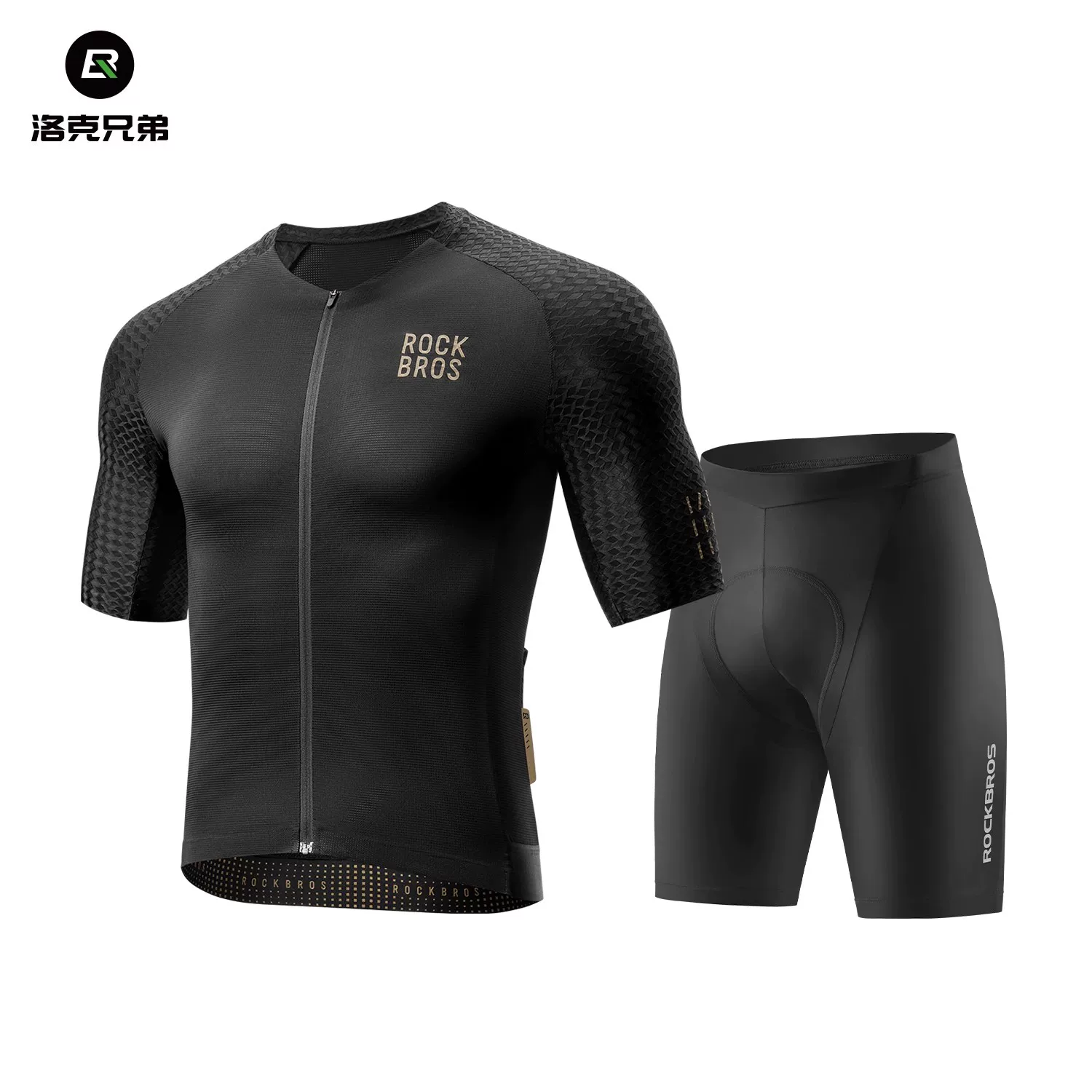 Rock Brothers Summer Short sleeved Shorts Men's and Women's Highway Mountain Bike Clothes ROCKBROS YKK Zipper Professional Cycling Equipment