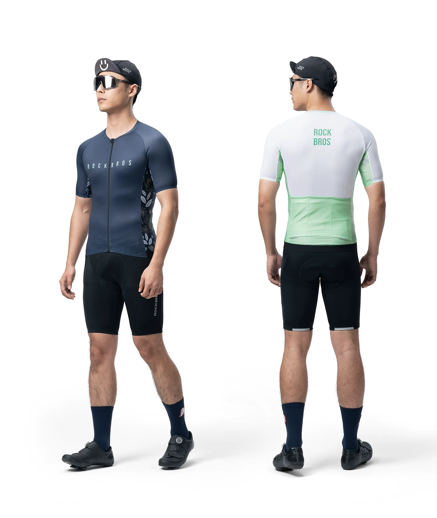 Rock Brothers Summer Short sleeved Shorts Men's and Women's Highway Mountain Bike Clothes ROCKBROS YKK Zipper Professional Cycling Equipment